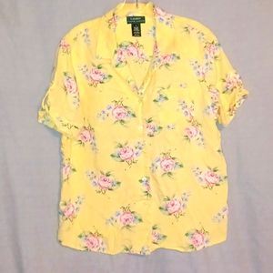 Women's L Ralph Lauren Linen blouse